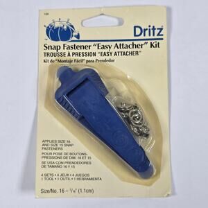 Snap Fastner Easy Attacher Kit By Dritz Gripper Snap Fastener 15/16 size Snap